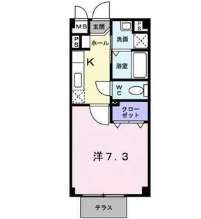 サンリットUMEZU【1階】の間取り
