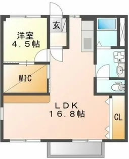 ブラウンエイト A棟【102号室】の間取り