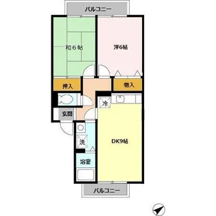 メゾンアルカディア【203号室】の間取り