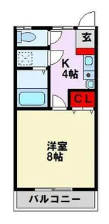 ミルフィーユⅠ【103号室】の間取り