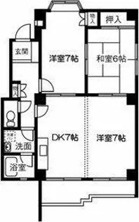 セントラルハイツ【302号室】の間取り