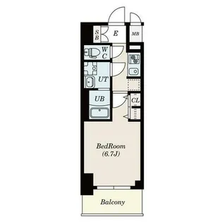 S-RESIDENCE熱田Ⅱ【12階】の間取り