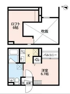 メゾン ドゥ セルクル【1階】の間取り