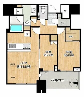 梅田ガーデンレジデンス【17階】の間取り
