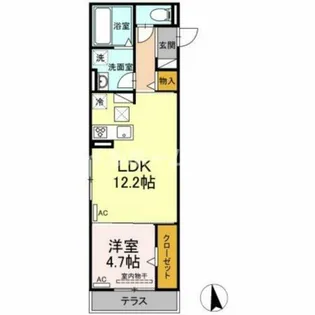 グリーンパーク弥生A【302号室】の間取り