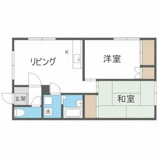 第7慶新ハイツ【2階】の間取り