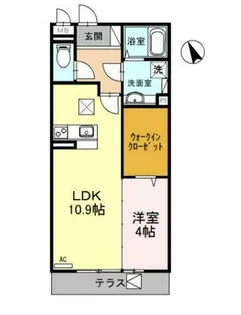 フェリーチェ【1階】の間取り