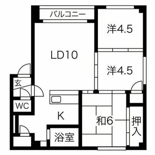 サテラ1・2【301号室】の間取り