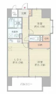 ラ・フォーレ久宝園【7階】の間取り