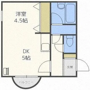 ルナソラーレ麻生【302号室】の間取り