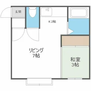 キャッスルK【202号室】の間取り