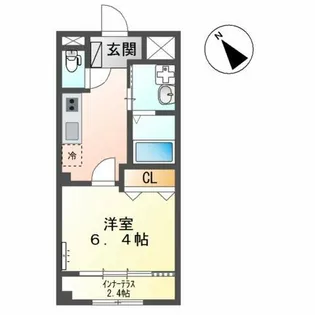リベルタS【1階】の間取り