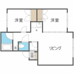 コーポはるか【204号室】の間取り