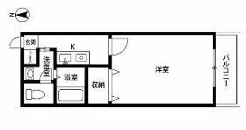 アンプルールフェール寿【1階】の間取り
