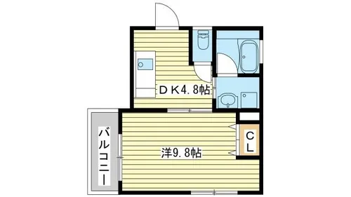 アビックス英賀保駅前【302号室】の間取り