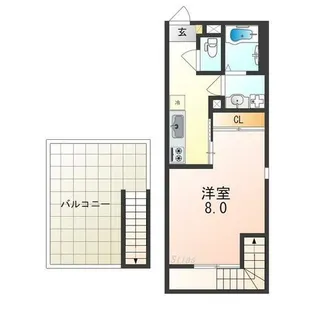 Grandtic Plaisir【2階】の間取り