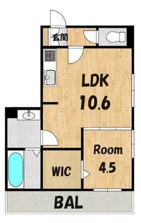 シャルール【1階】の間取り