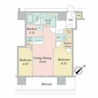 NAGOYA THE TOWER【0910号室】の間取り