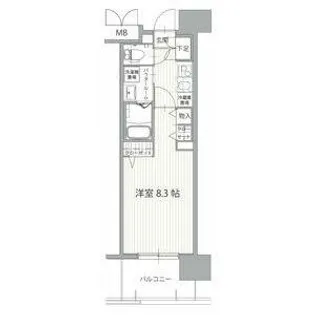 1Kの間取り画像