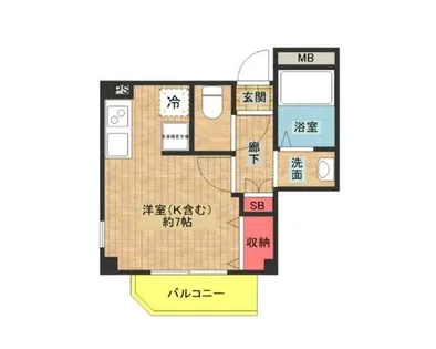 エムズコート【201号室】の間取り