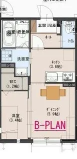 コンフォート黒崎【1階】の間取り