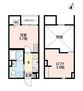 アクアレスト神戸西【1階】の間取り