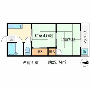 セントラル修学院【2階】の間取り