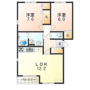 グランジュール欅【2階】の間取り