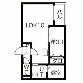Jack dotokukitaⅠ【1階】の間取り