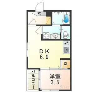 ルカセレーヌ【3階】の間取り