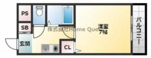 コーポラス光進【4階】の間取り