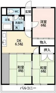 ツトムマンション【4階】の間取り