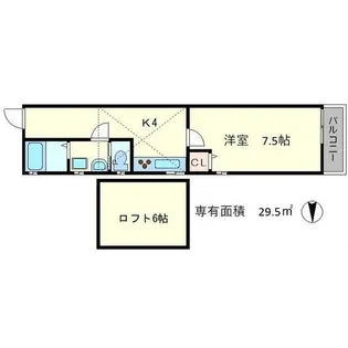 トレフルメゾン出町柳【2階】の間取り