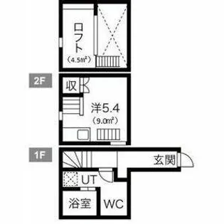 ラフィーカ金山【1階】の間取り