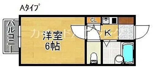 三研BLDロイヤル本館【5階】の間取り