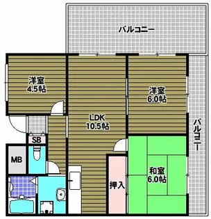 ジョイフル昭栄【2階】の間取り