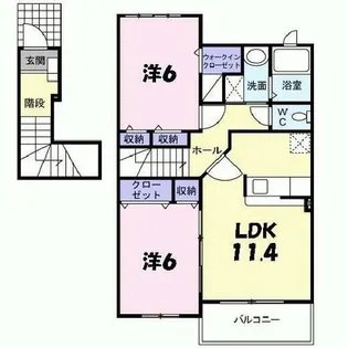 ベル ファミーユIII 2番館【2階】の間取り