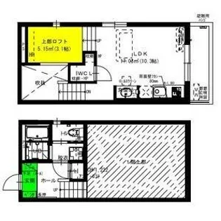 RadIAnce築地口【2階】の間取り