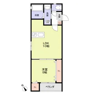 シティコート八尾WEST(A)【2階】の間取り