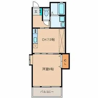 ブラン・ヴェール【2階】の間取り