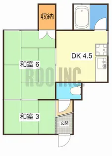 ペディーコート姫路神子岡前【1-E号室】の間取り