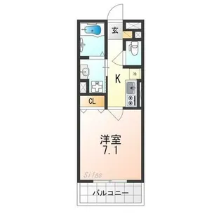 セジュールUMEDA【2階】の間取り