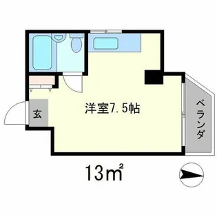 セントラル一乗寺【2階】の間取り