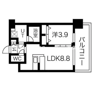 プレジオ弁天町ASIAN【906号室】の間取り