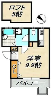 エトワール寺田【4階】の間取り