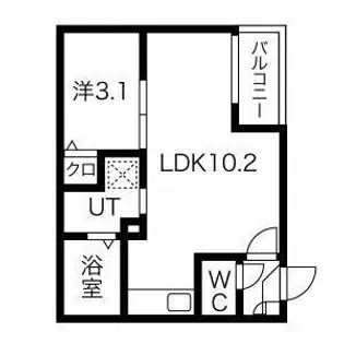 Warren hekinannishikiⅡ【3階】の間取り