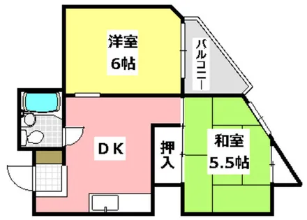 グローリー岡村Ⅲ【303号室】の間取り