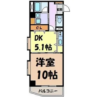 ノールルミエール黒川【5階】の間取り