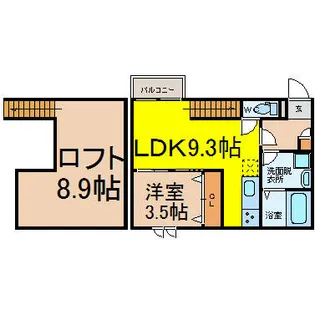 Ampio八田【1階】の間取り