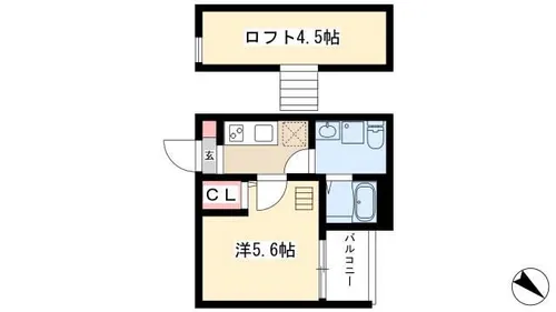 エスポワール BeBe【1階】の間取り